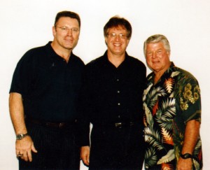 Jimmy Johnson-Howie Long-Dean Lichtenwalner Picture of me with Jimmy Johnson and Howie Long