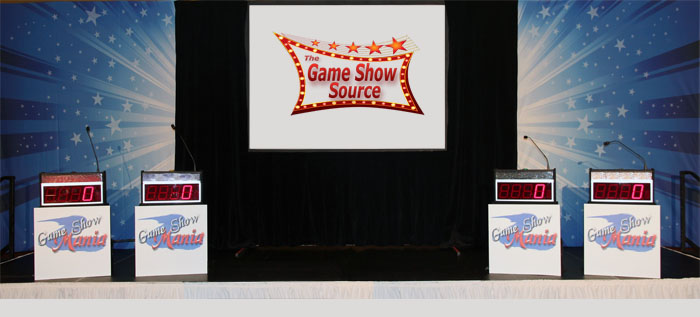 Game Show with backdrops on 24' stage