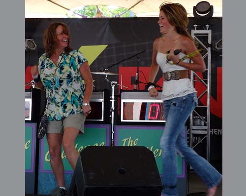 Everyone wants to be part of the game show fun at the fair