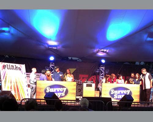 Full Production Survey Says game show at State Fair