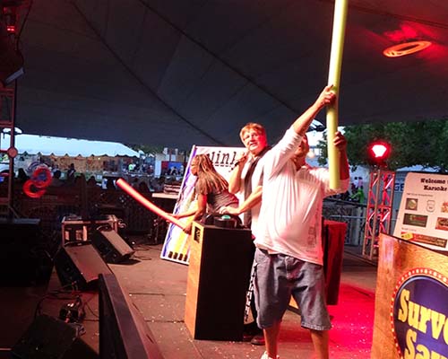 Just one of the many elements of our game shows for fairs and festivals