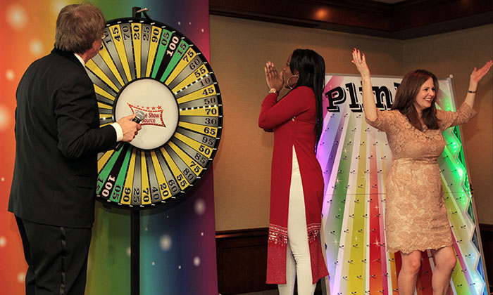 Spin The Big Wheel for prizes