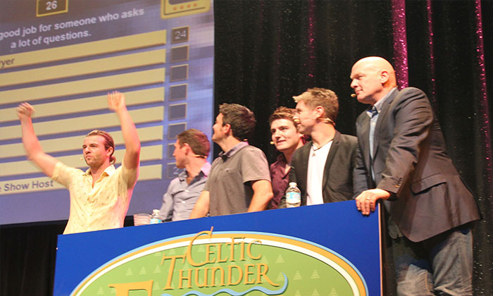 Celtic Thunder play Survey Says