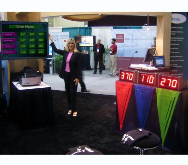 Trade Show booth traffic builder game show in Orlando Florida